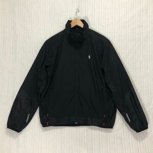 Polo Sport Windbreaker‎ Jacket Full Zip Lightweight Black Medium